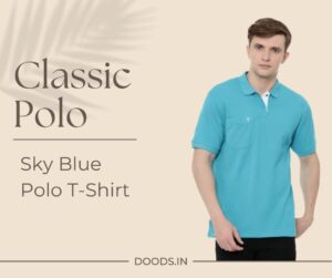 Classic Polo Sky Blue Color Polo T shirt