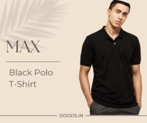 Max Black Color Polo T shirt
