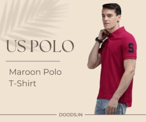 US Polo Maroon Color Polo T shirt