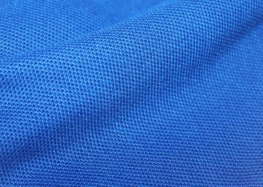 Blue pique fabric