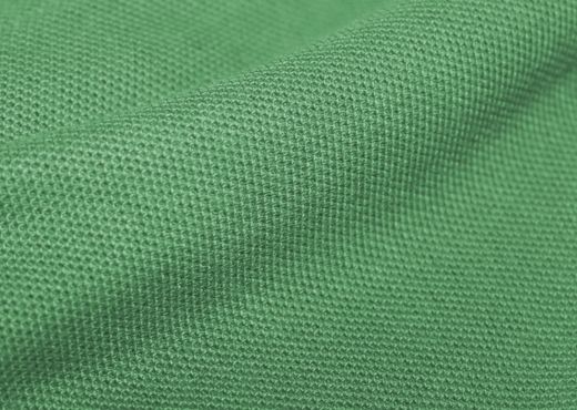 Green pique fabric