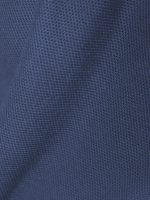 Navy blue polo shirt fabric