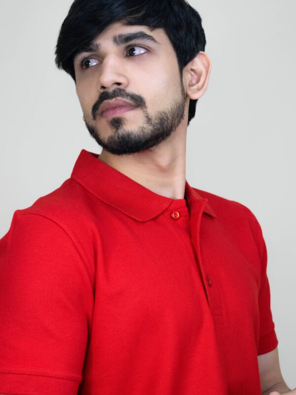 Red polo tshirt