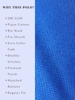 Royal blue Polo shirt features