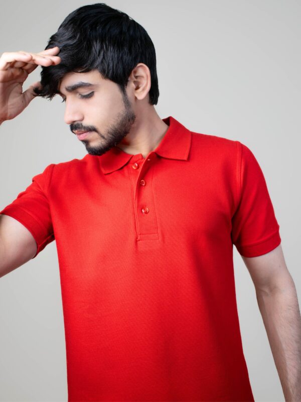 Solid Red polo