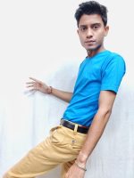 blue crew neck t shirt