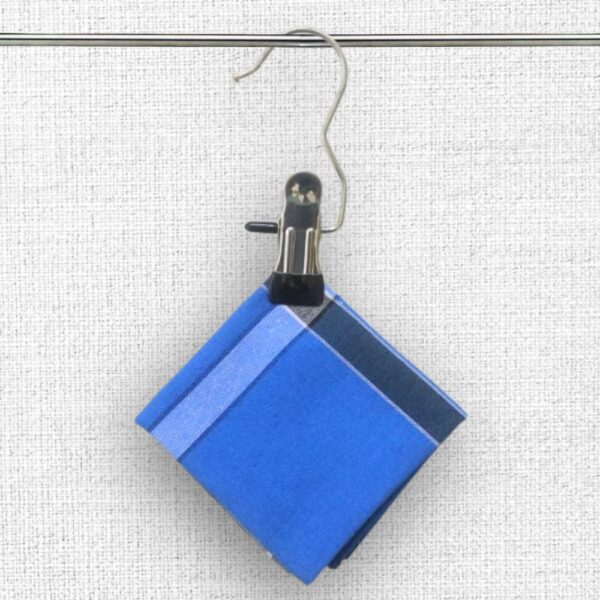 Blue Checked Handkerchief