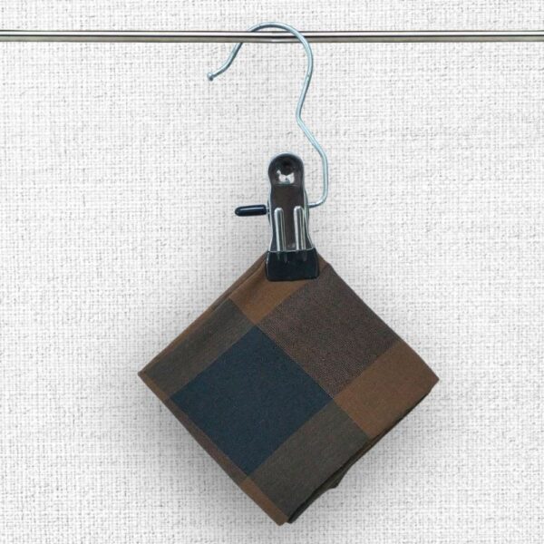 Brown and Black Chess Pattern Handkerchief