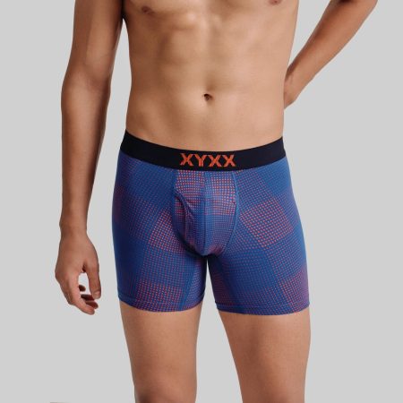 Cotton stretch boxer briefs for men with longer legs