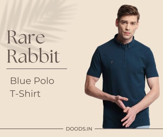 Rare Rabbit Blue Color Polo T shirt